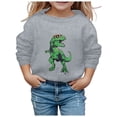 thumbnail image 3 of Daznico Chandail à Capuchon et Chandails en Molleton pour Filles, Sweat à Capuche Imprimé Mignon Col Rond Manches Longues, Taille 5-6 Ans, 3 of 3