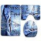 thumbnail image 1 of Juego de alfombras de baño ABPHQTO 3 piezas Bosque Snow Cold Deer, 1 of 2