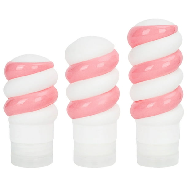unbranded 3Ud Reutilizables De Silicona Para Champú Y Acondicionador De Viaje