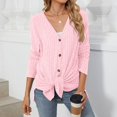 thumbnail image 7 of Light Weight Cardigan for Women Open Front Coat Long Sleeve Fashion Soft Knit Fall Spring Cardigans Stretchy Lightweight Sweater Pink L, 7 of 7