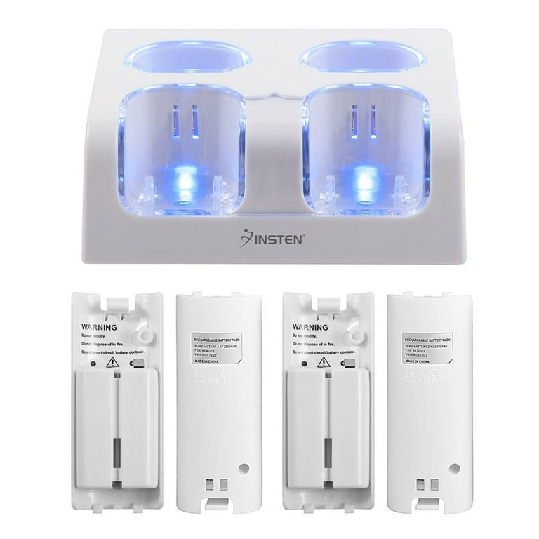 Wii Motion Plus Dual Charger Charging Dock Station+2 Battery For