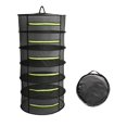 thumbnail image 1 of 6 Layer Herb Drying Rack Net Mesh with Green Zippers,Bonus Hook Drying Rack Herbs for Hydroponics Plant Bud Seed, Mesh Hanging, 1 of 5