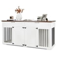 thumbnail image 4 of Mueble de Doble Jaula para Perros de Raza Grande de Madera con División de Espacio y Cajones, 4 of 4