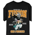 thumbnail image 4 of Dragon Ball Z Gotenks Fusion Adult Black Crew Neck Short Sleeve T-shirt-6XL, 4 of 7