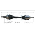 thumbnail image 4 of TrakMotive CV Axle Shaft MI-8140 Premium; OEM Replacement, 4 of 5