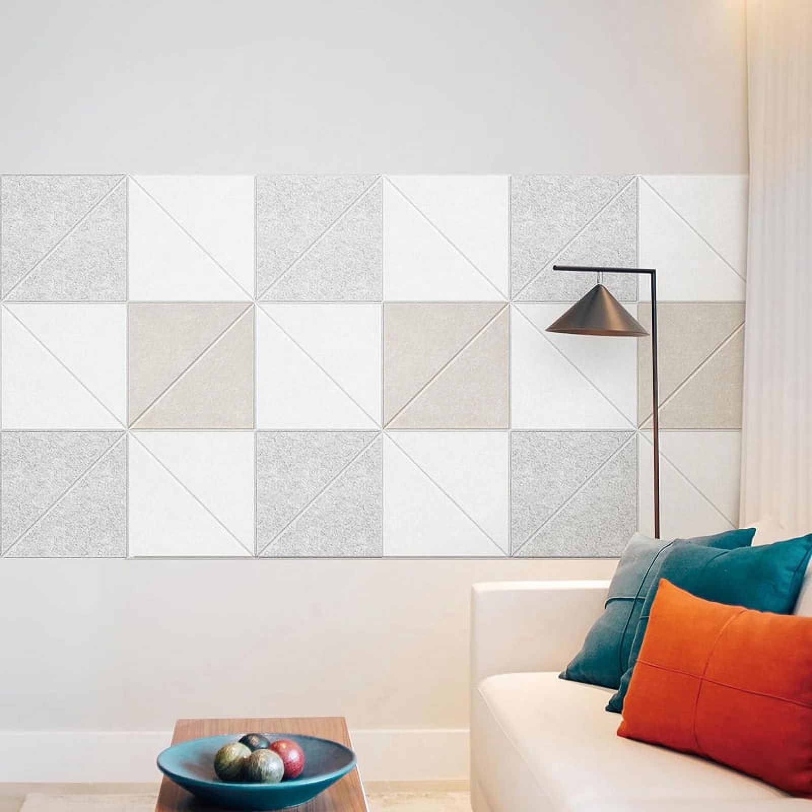 12 Pack Acoustic Panels, 12 X 12Inch Decorative Soundproofing Panels, Wall and Ceilin12L686