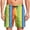 ertical stripe, variant on Men's Cartoon Print Elastic High Waisted Casual Summer Shorts