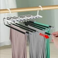 thumbnail image 3 of Adjustable Foldable Pants Hanger, Stainless Steel Clothes Organizer with Anti-Slip Design for Closet Storage, Space Saving Multi-Purpose Storage Rack for Travel Home and Small Spaces, 3 of 6