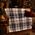 thumbnail image 3 of Classic Plaid Fall Fireplace Autumn, Festive Artistic Scene, Warm Flannel Blanket for Ranch House and Living Room, Animal Lovers Thanksgiving Gift, Festive Home Decor, 3 of 9