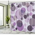 thumbnail image 4 of Ambesonne Earth Tones Shower Curtain, Abstract Pastel Pattern, 69"Wx84"L, Violet Lavender, 4 of 4