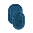 thumbnail image 1 of Superior BATHRUG-OV2PC-SP Cotton Oval Bath Rug Set - Sapphire, 2 Pieces, 1 of 5