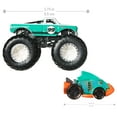 thumbnail image 5 of Hot Wheels Monster Truck & Car, 1:64 Scale Die-Cast Truck & Car (2 Vehicles) (Styles May Vary), 0.32 lb, 5 of 7