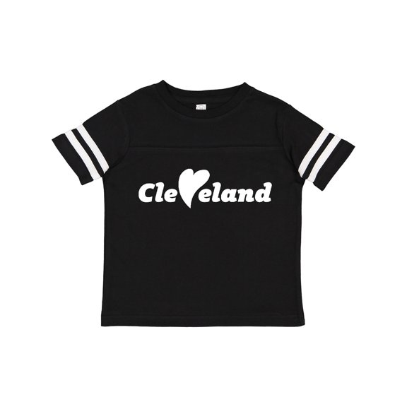 Inktastic Cleveland Heart Solid White Boys or Girls Toddler T-Shirt