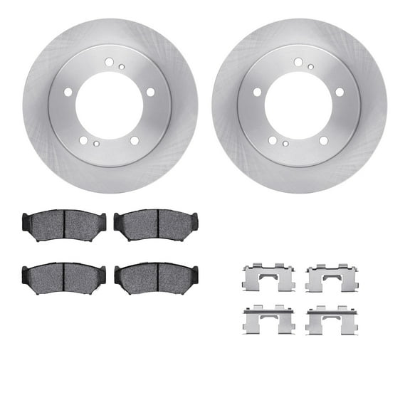 Dynamic Friction Company Front Brake Rotors with 5000 Advanced Brake Pads includes Hardware 6512-47274