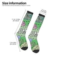 thumbnail image 2 of Naloa Summer Thigh High Socks Extra Long Stretchy Sock Women Over Knee High Opaque Stocking Daily Wear, 2 of 6