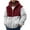 Wine, variant on Mens Fuzzy Sherpa Jacket Fleece Long Sleeve Full-Zip Hooded Shirt Casual Warm Winter Coats Outdoor Fashion