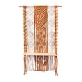 thumbnail image 2 of Estante colgante de pared de tapiz, tejidos de macramé bohemio, decoración de estante flotante, borla, decoración para gar naranja Baoblaze Estante de pared tapiz, 2 of 8
