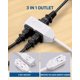 thumbnail image 4 of Cable de extensión DEWENWILS SPT-2 de 3 pies, 16 AWG, enchufes de 2 clavijas, 4 of 7