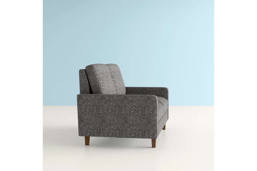 US Pride 57.9 inch wide soft upholstery tapered legs loveseat
