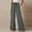 Gray, variant on CaComMARK PI Cargo Pants for Women Casual Lightweight Wide Leg Beach Pants Drawstring High Waisted Elastic Waist Solid Loose Trousers with Big Pockets
