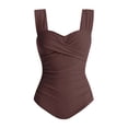 thumbnail image 7 of Fewfanhot Swimming Suits for Women One Piece Swimsuits Tummy Control Bathing Suits Modest Full Coverage Swimsuit Wide Straps Swimwear, 7 of 7