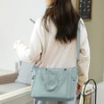 thumbnail image 2 of Bolsos de nylon para mujer Bolsa de viaje de nylon impermeable Bolsos ligeros Bolsa de transporte para hombre y mujer Bolso de nylon para el hombro, 2 of 6