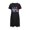 Black, variant on WREESH Independence Day Sleepwear Women's Short Nightgown with Patriotic Print Crew Neck T-Shirt Dress Black