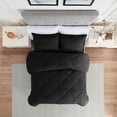thumbnail image 3 of Eclipse Sleep Solutions Stain Release and Cooling Black Down Alternative Comforter Set , Twin-TXL, 3 of 6