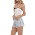 thumbnail image 5 of Biezeib Women Cute Bow Camisole Summer Cutout Spaghetti Strap Tank Tops Crop Sleeveless T-Shirt for Streetwear Clubwear, 5 of 6