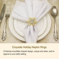 thumbnail image 2 of Naiovety Ajuste de la Decoración Navidad Copo de nieve Diseño Servilletas Círculos Toalla Hebilla para la familia occidental Hotel Boda Fiesta Mostrada Imitación de oro Naiovety HA060540-01, 2 of 6
