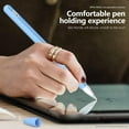 thumbnail image 7 of XIHAMA For 2nd Generation Apple Pencil Stylus Case 2pcs, Ultralight Silicone Pencil Case, Protective Leather Case Non-slip Smooth Grip Holder Crescent, 7 of 7