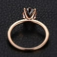 thumbnail image 4 of Limited Time Sale 1.75 Carat 8x6mm Oval Cut Morganite and Diamond Moissanite Engagement Ring in 10k Rose Gold for Women, 4 of 4