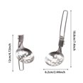 thumbnail image 2 of Portable Folding Spatula Stainless Steel Cookware Utensil For Outdoor Camping Picnic Barbecue, 2 of 3