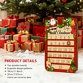 thumbnail image 4 of Rustic Wooden Christmas Countdown Calendar – Solid Wood Advent Calendar with 24 Compartments – Cozy Farmhouse Style Holiday Décor for Home, Mantel, or Gifting, 4 of 4