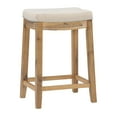 thumbnail image 3 of Linon Claridge 3-Piece Counter Height Tavern Set, Natural with Natural Linen, 3 of 15