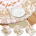 thumbnail image 4 of Colorful Bohemian Style Round Tablecloth - Elasticized Edge for 52 to 56 Inch Tables - Vibrant Table Cover for Party, 4 of 7