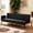 Black, variant on BSHTI 74.8” Futon Sofa Bed, Convertible Twin-Size Sleeper Sofa, Polyester Fabric Upholstered, 5 Positions Adjustable Backrest,Dark Gray