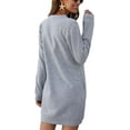 thumbnail image 2 of HLSOHJP Women's Winter Sweatshirt Dress Fleece Lined Pullover Shirt with Pockets Warm, 2 of 3