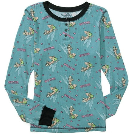 Women's Tinker Bell Thermal Pajama Shirt
