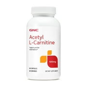 GNC Acetyl-L-Carnitine 500mg | Supports Positive Mood Balance | 60 Count