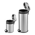 thumbnail image 4 of QualiaZero 8 Gallon Trash Can and 1.3 Gallon Round Stainless Steel Step Trash Can Combo, 4 of 13