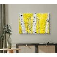 thumbnail image 2 of wall26 Canvas Print Wall Art Paint Stroke Birch Trees with Yellow Leaves Nature Wilderness Illustrations Modern Art Rustic Scenic Colorful Multicolor for Living Room, Bedroom, Office - 12"x18&qu, 2 of 5