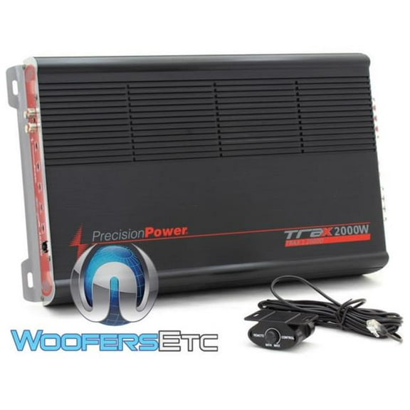 Two Channel High Performance Class AB Car Amplifier Bridgeable w/Subwoofer Remote Control w/Subsonic Filter Stable down to 2 Ohms