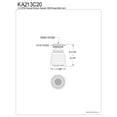 thumbnail image 5 of Kingston Brass KA213C20 Swivel Kitchen Aerator with Brass Ball Joint, Polished Chrome, 5 of 6