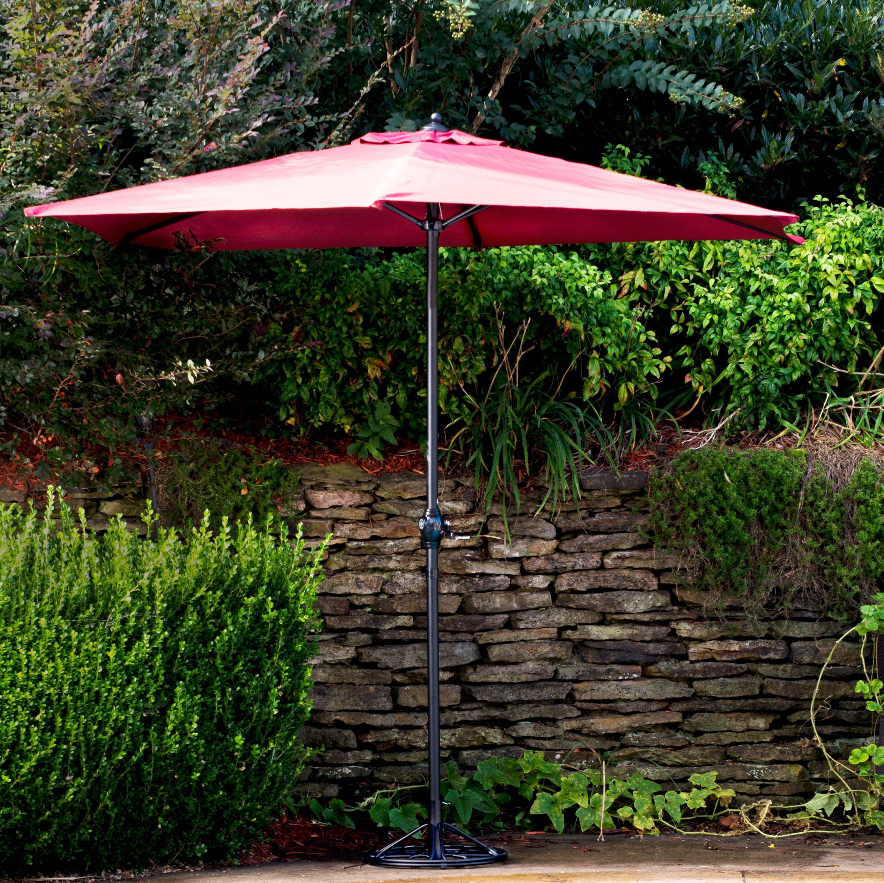 Arlington House Wrought Iron Outdoor Umbrella Base Charcoal Arlington House Wrought Iron Outdoor Umbrella Base Charcoal