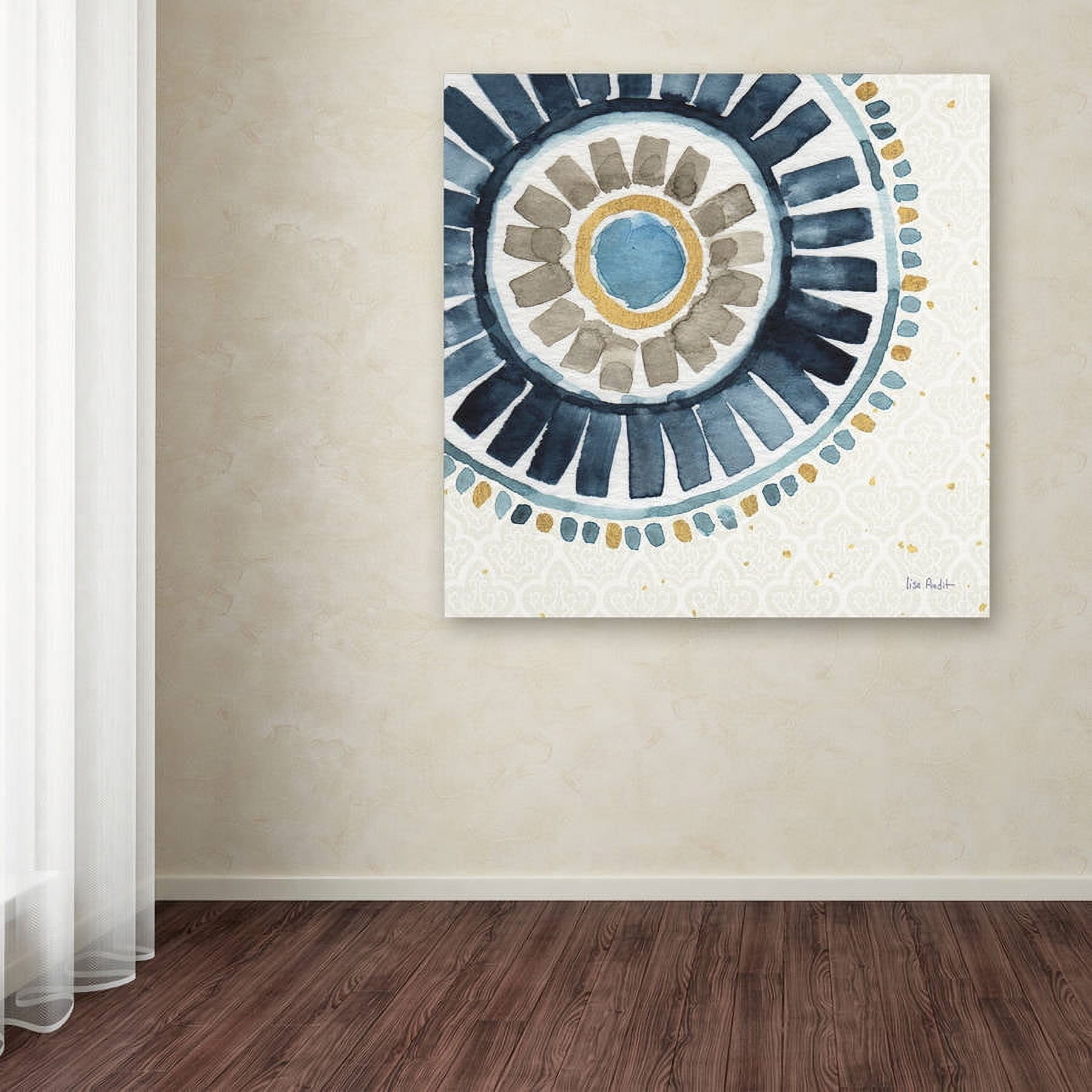 Trademark Fine Art "Indigold XVII" Canvas Art by Lisa Audit