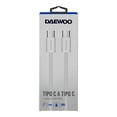 thumbnail image 4 of Cable para Celular Daewoo C a Tipo C 2 m Blanco, 4 of 4