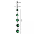 thumbnail image 5 of K-KED Diamond Navel Ring Pendant Stainless Steel Zircon Navel Nail Piercing Accessory-green, 5 of 9