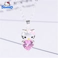 thumbnail image 2 of Sanrio Hellokitty collar de diamantes animados niña de dibujos animados princesa Kt gato amor lindo dulce cadena de clavícula joyería regalo de cumpleaños xuanjing unisex, 2 of 2