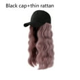 thumbnail image 4 of Jumpingount Gorra de béisbol para mujer, peluca decorativa a la moda, extensión de pelo falso, decoración de vestido, sombrero, postizo, cabeza Cuidado del cabello Sombrero negro tipo 4, 4 of 6